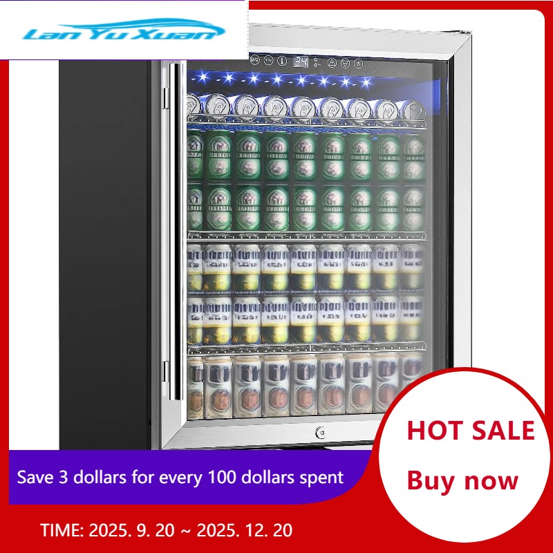 Wine And Beer Undercounter Fridge - Getränkekühlschrank 24 Zoll 180 Dosen Eingebauter