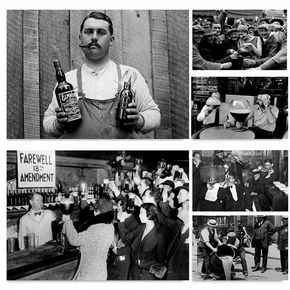 Wine Beer Photo - Gedruckte Materialien aus der amerikanischen Verbotsprache,