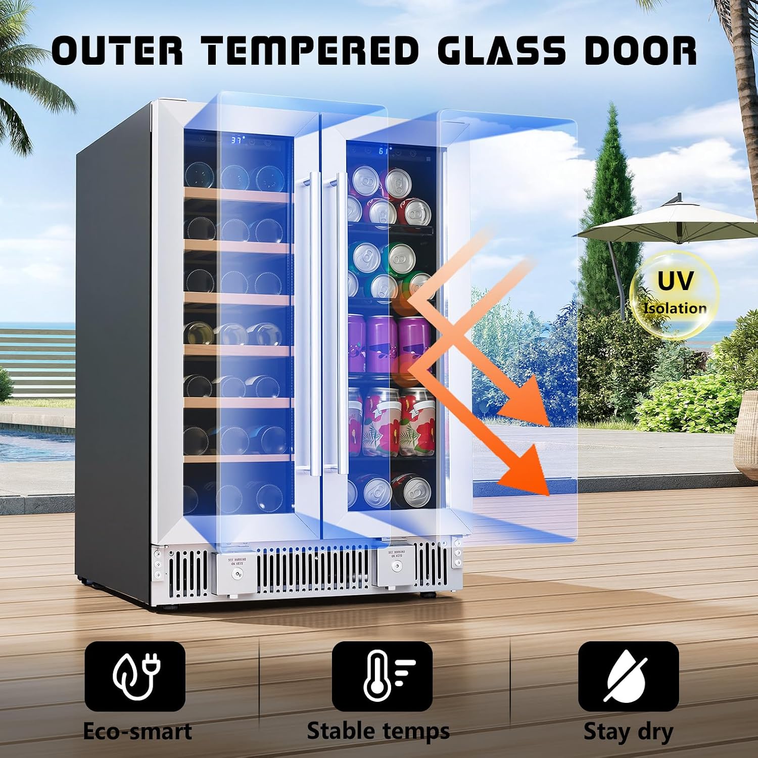 Getränkekühlschrank, 24-Zoll-D – Wine And Beer Undercounter Fridge Bewertung und Preis