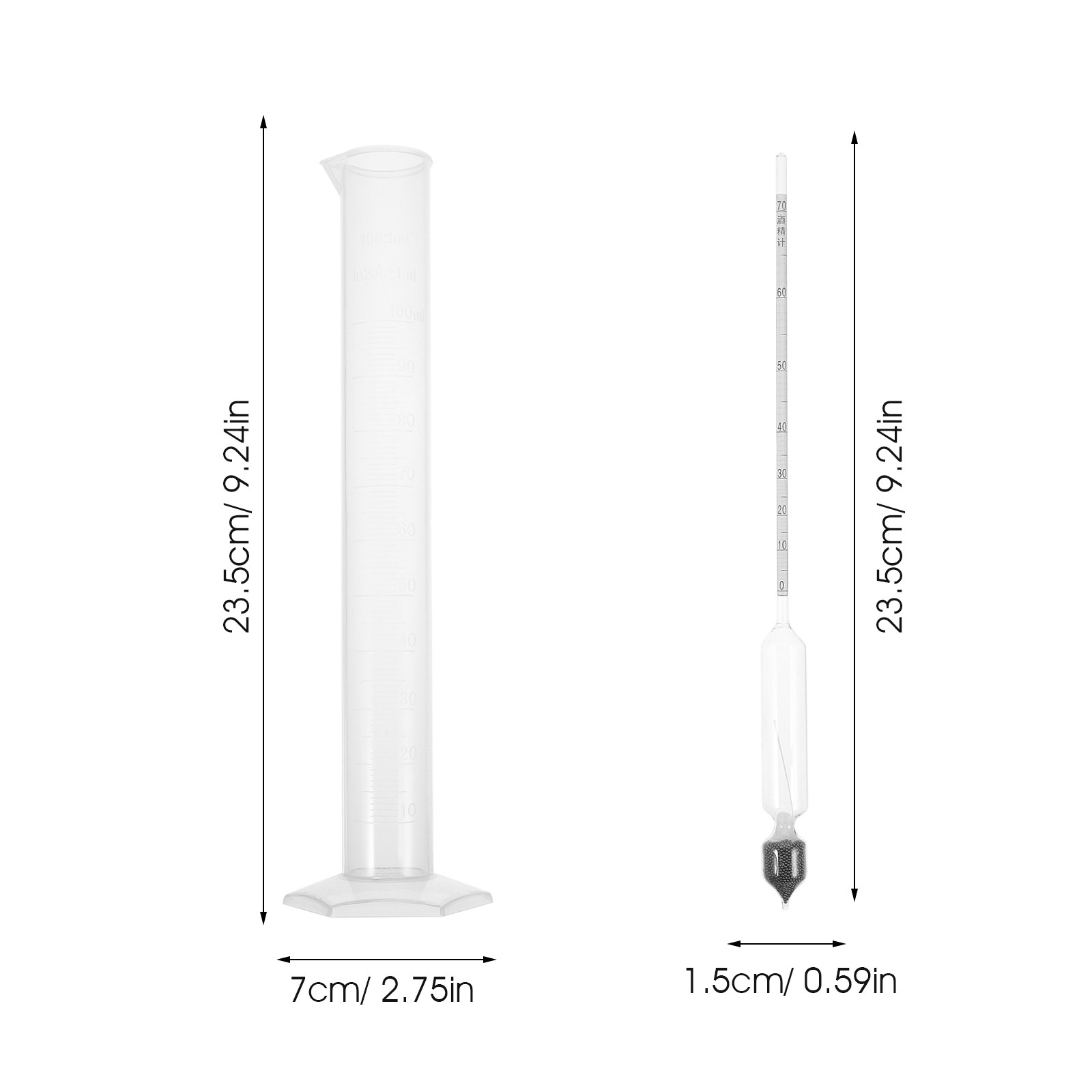 1 Set Glas-Alkoholmeter Hydrom – Wine Beer And Mead Bewertung und Preis
